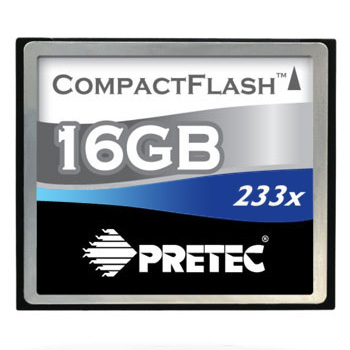 16GB Pretec CompactFlash Cheetah II 233x