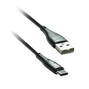 kábel CENTO C100 Typ C-USB čierny (1m 3A) 