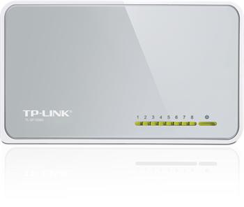 Mini Desktop Switch TP-LINK TL-SF1008D 8-port 10/100M, 8x 10/100M RJ45 ports, Plastic case