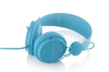 Modecom slúchadlá MC-400 FRUIT BLUE (modré), vstavaný mikrofón, ovládanie hlasitosti