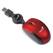 Myš GENIUS Micro Traveler V2 káblová, 1200 DPI, USB, červená