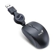 Myš GENIUS Micro Traveler V2, káblová, 1200 DPI, USB, čierna