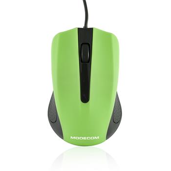 Myš Modecom optická MC-M9, 1000 DPI, USB (čierno-zelená)
