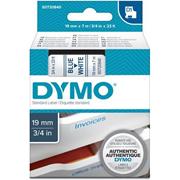 páska DYMO 45804 D1 Blue On White Tape (19mm)