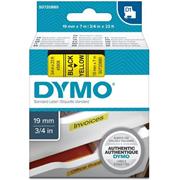 páska DYMO 45808 D1 Black On Yellow Tape (19mm)