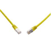 10 G patch kábel CAT6A SFTP LSOH 0,5 m žltý non-snag-proof C6A-315YE-0,5MB