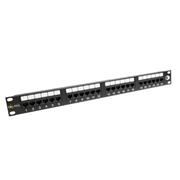 19" patch panel Solarix 24 x RJ45 CAT6 UTP 350 MHz čierny 1U SX24-6-UTP-BK
