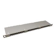 19" patch panel Solarix 24xRJ45 CAT5E STP s vyväzovacou lištou 0,5U SX24HD-5E-STP-SL