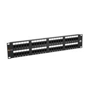 19" patch panel Solarix 48 x RJ45 CAT5E UTP 150 MHz čierny 2U SX48-5E-UTP-BK
