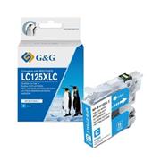 alt. kazeta G&G pre BROTHER LC125XLC DCP-J4110DW / MFC-J4410DW/J4510DW/J4610DW/J4710DW/J6520DW (14.4ml)