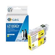 alt. kazeta G&G pre BROTHER LC125XLY DCP-J4110DW / MFC-J4410DW/J4510DW/J4610DW/J4710DW/J6520DW (14.4ml)