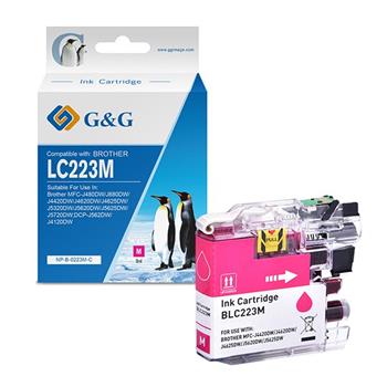 alt. kazeta G&G pre BROTHER LC223M MFC-J5320DW / DCP-J4120DW / MFC-J4420DW / MFC-J4425DW / MFC-J4620DW (10.6ml)