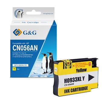 alt. kazeta G&G pre HP 933XLY CN056AE OfficeJet 6100 ePrinter H611a / Officejet 6600 / Officejet 6700 (16ml)