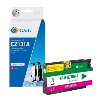 alt. kazeta G&G pre HP CZ131A(HP 711) Desingnjet T120 / T520 (29ml)