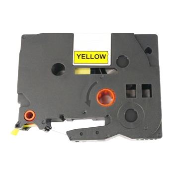 alt. páska pre BROTHER TZE-FX621 čierne písmo, žltá flexibilná páska Tape (9mm)