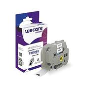 alt. páska wecare ARMOR pre BROTHER TZ251,Black/White,24mm*8m