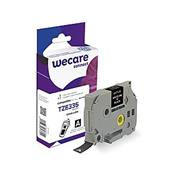 alt. páska wecare ARMOR pre BROTHER TZ335,White/Black,12mm*8m