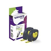 alt. páska wecare ARMOR pre DYMO S0721620, LetraTag PLAST,Black/Yellow,2*12mm*4m