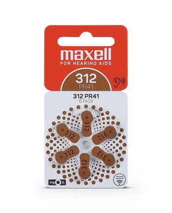 Batérie Maxell PR41/312 6ks Blister (sluch)
