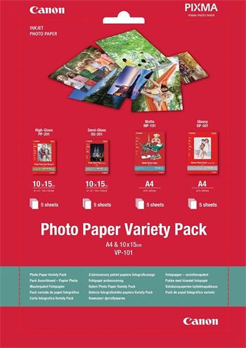 Canon Papier Variety Pack VP-101 A4/10x15cm 5+5+5+5ks (VP101)