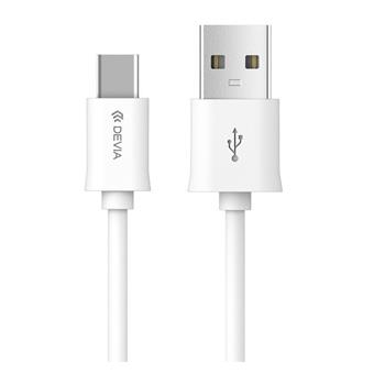 Devia cable Smart EC066 USB - USB-C 2,0 m 2,1A white