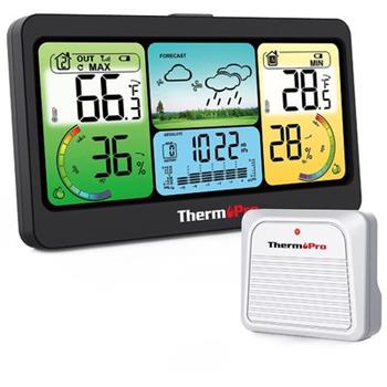 digitálna meteorologická stanica ThermoPro s farebnou obrazovkou a vonkajším senzorom TP-280