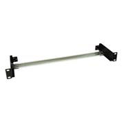 DIN lišta s držiakom do 19" rozvádzača, 1U čierna RAL 9005 RAIL-1U-DIN