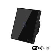 dotykový vypínač čierny WiFi+RF Sonoff TX3-1CH