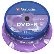 DVD+R VERBATIM 4,7GB 16X 25ks/cake