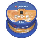 DVD-R VERBATIM 4,7GB 16X 50ks/cake