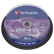 DVD+R VERBATIM DL 8,5GB 8X Dvojvrstvové 10ks/cake