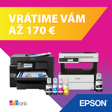 EPSON CASH BACK pre koncového zákazníka