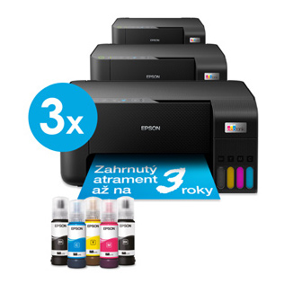 IBA DNES AKCIA: 3x MFP "ecoTANK" EPSON L3270