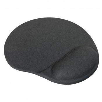 ergonomická podložka pod myš LOGO, látková, čierna, 250 x 255 x 25 mm