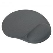 ergonomická podložka pod myš LOGO, látková, sivá, 250 x 255 x 25 mm