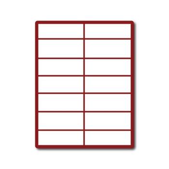 etikety ECODATA Samolepiace 105x42,3 univerzálne biele 14ks/A4 (100 listov A4/bal.)