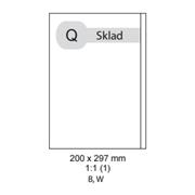 etikety ECODATA Samolepiace 200x297 mm univerzálne biele (100 listov A4/bal.) 