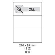 etikety ECODATA Samolepiace 210x99 univerzálne biele (1000 listov A4/bal.)
