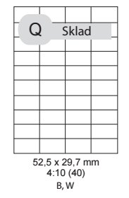 etikety ECODATA Samolepiace 52,5x29,7 univerzálne biele (1000 listov A4/bal.)