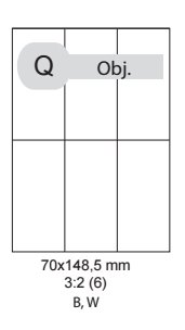etikety ECODATA Samolepiace 70x148,5 univerzálne biele (1000 listov A4/bal.)