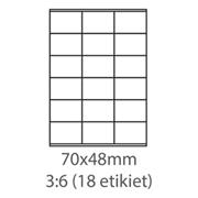 etikety ECODATA Samolepiace 70x48 univerzálne biele (100 listov A4/bal.)