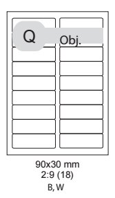 etikety ECODATA Samolepiace 90 x 30mm univerzálne biele 18ks/A4 (100 listov A4/bal.)