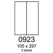 etikety RAYFILM 105x297 vysokolesklé biele laser R01190922A (100 list./A4)