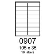 etikety RAYFILM 105x35 univerzálne biele R01000907F (1.000 list./A4)