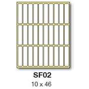 etikety RAYFILM 10x46 biele ručne popisovateľné R0009SF02G (10 list.)