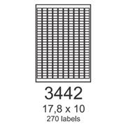 etikety RAYFILM 17,8x10 vysokolesklé biele laser R01193442A (100 list./A4)