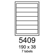 etikety RAYFILM 190x38 univerzálne biele R01005409A (100 list./A4)