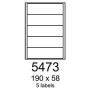 etikety RAYFILM 190x58 univerzálne biele R01005473A (100 list./A4)