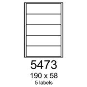 etikety RAYFILM 190x58 univerzálne biele R01005473F (1.000 list./A4)
