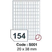 etikety RAYFILM 20x38 univerzálne biele SRA3 R0100S001A (100 list./SRA3)